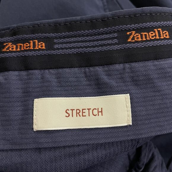 Zanella Noah Men's W36 x L36 Blue Stretch Flat Front Khaki Chino Pants NWT - Picture 7 of 11